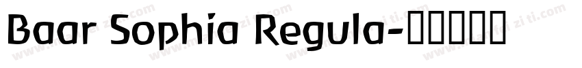 Baar Sophia Regula字体转换